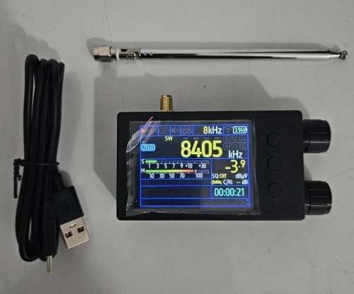 Récepteur radio amateur TEF6686 bandes FM/AM/LW/MW/SW/VHF/FH et AIR BAND / écran tactile 2,4 pouces