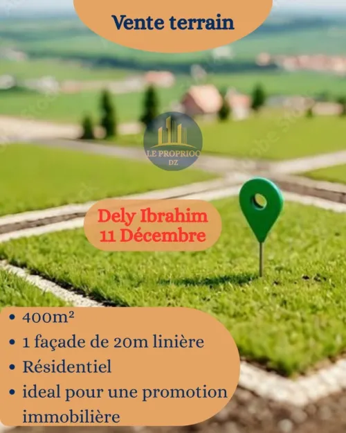Vente Terrain Alger Dely brahim