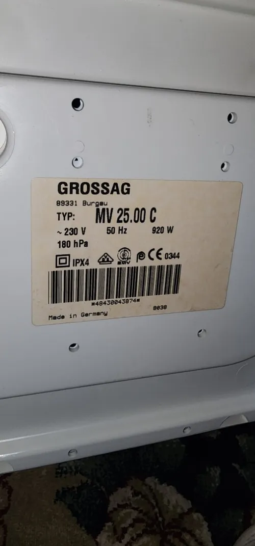 جهاز مساج مائي ألماني أصلي GROSSAG MV 25.00 C