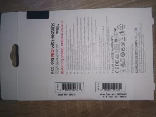[ Vendu ] SAMSUNG 990 PRO NVMe PCI-E 4.0 2TO with Heatsink