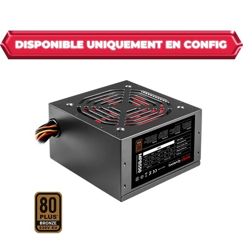 ALIMENTATION MARS GAMING MPB 550WATTS 80PLUS BRONZE