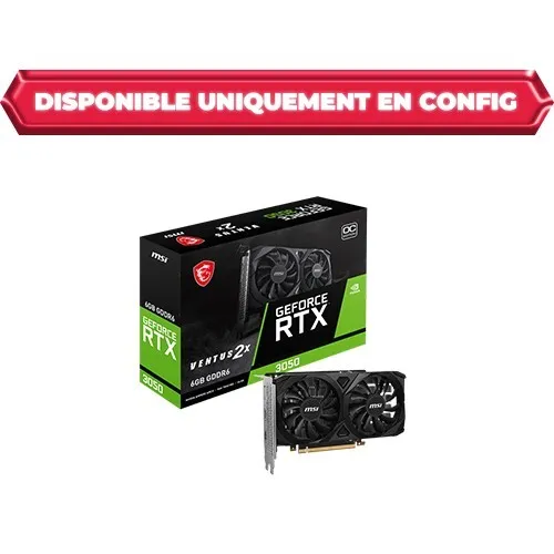 CARTE GRAPHIQUE RTX3050 VENTUS 2X 6G OC