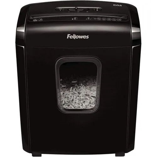 DESTRUCTEUR DE DOCUMENT FELLOWES POWERSHRED 6M 13 LITRES COUPES MINI-CUT 6 FEUILLES 