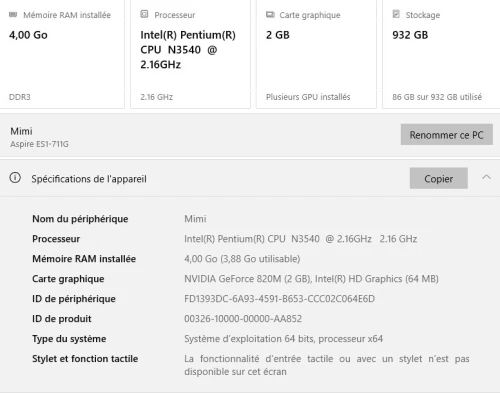 ACER ES1