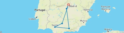 Voyage organisée en Espagne qui fait (Madrid, Andalousie et Tolède) le prix est de 297 700 dzd 