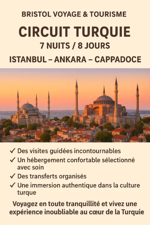 Circuit Istanbul, Ankara et la Cappadoce (Serie Classic) 07 nuits 08 jours prix a partir 230 000 dzd
