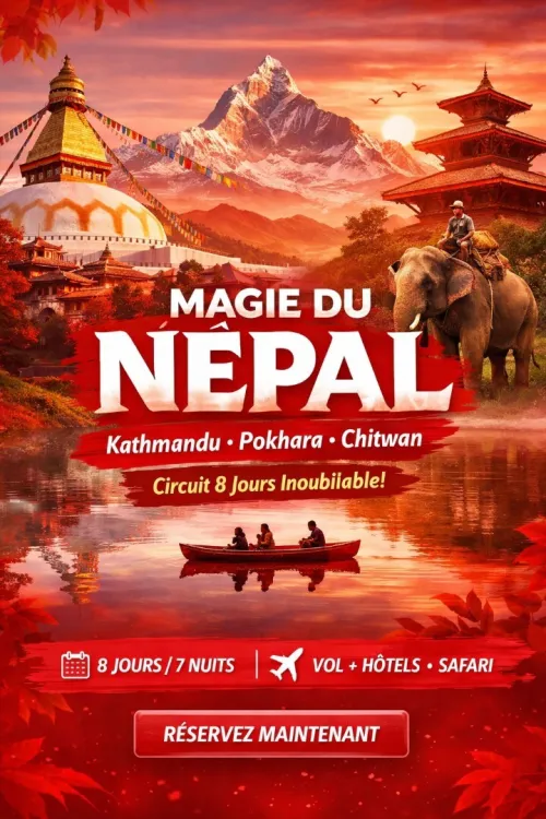 Découvrez le Népal en 8 jours  Circuit complet le prix est a partir de 319 999 DA