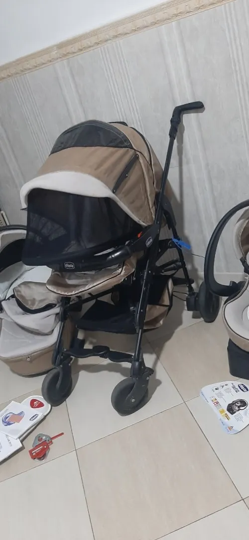 Pack trio poussette 3 en 1  ماركة ايطالية