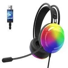 Casque Gaming G602 RGB Filaire Micro HD Son Stéréo Haute Performance LED USB Jack Confortable Gamer PC PS4 Streaming