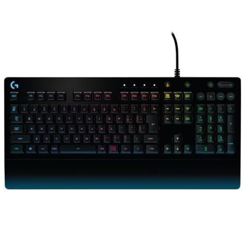 Clavier Gaming Logitech G213 Prodigy RGB AZERTY USB Résistant aux Éclaboussures Touches Performance Multimédia Gamer PC Haute Réactivité