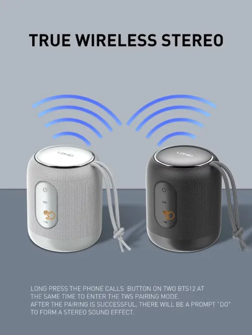 LDinio BTS12 Haut-Parleur Bluetooth Portable Mini