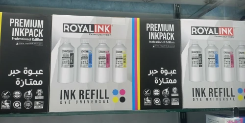 UNIVERSAL RESERVOIR ROYALINK 1L PACK ENCRE HAUTE CAPACITÉ POUR IMPRESSIONS PRO