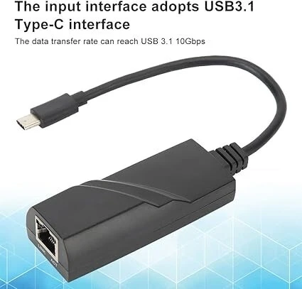 Carte Réseau USB C vers RJ45 10/100/1000 Mbps Adaptateur Ethernet