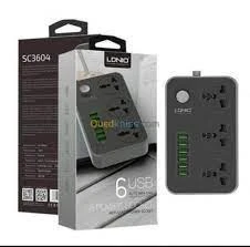 Multiprise 3 Prises 6 Ports USB SC3604