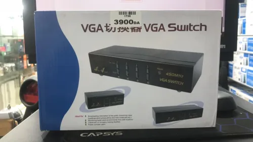 Switch VGA 450 MHz 2 Ports automatique pour écran PC projecteur moniteur