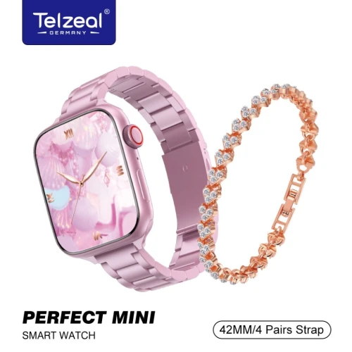 MONTRE SMART TELZEAL 42MM 4 BRACELETS INTERCHANGEABLES