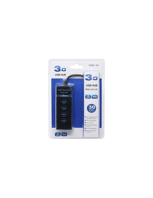 USB 3.0 Hub 4 Ports Super Vitesse 5 Gbps Multiprise USB