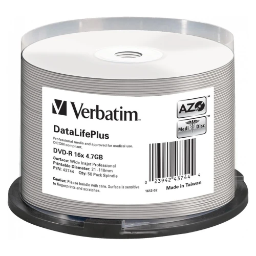 DVD VIERGE VERBATIM IMPRIMABLE STOCKAGE SÛR ET PERSONNALISABLE