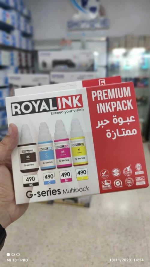 PACK ENCRE CANON G490 PREMIUM ROYAL INK