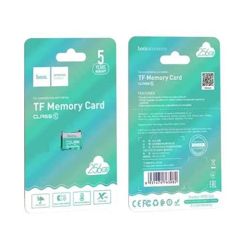 CARTE MÉMOIRE TF HOCO CLASS10 256 GO STOCKAGE ULTRA RAPIDE ET FIABLE