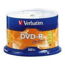 DVD vierge Verbatim 4.7Go disque gravable imprimante lecteur PC TV