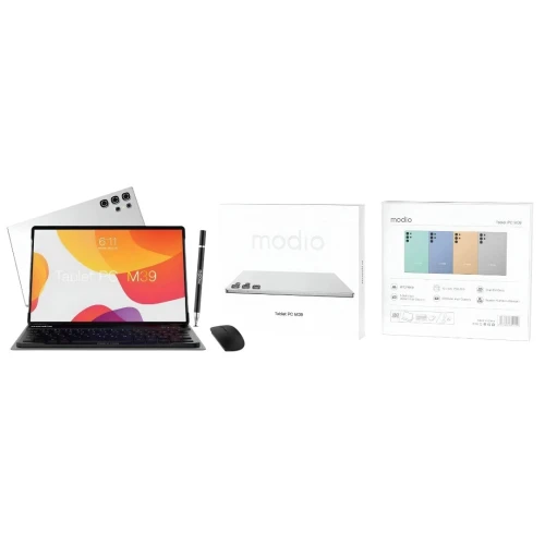 Tablette Modio M39 10.1" Android IPS WiFi 4G Dual SIM 32Go 64Go Batterie Longue Durée Écran HD Tablette Polyvalente Puissante et Abordable M39 10.1"