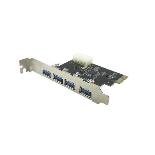 Carte PCIe USB 3.0 4 ports haute vitesse pour PC de bureau