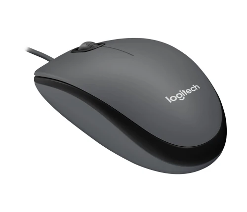 Souris Logitech M100 USB Filaire Haute Précision Plug & Play Design Ambidextre Souris Bureau PC Portable Fiable Confortable et Durable