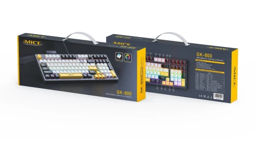CLAVIER GAMING IMICE GK-500 MECHANICAL KEYBOARD HIGH DPI GAMING MOUSE RGB