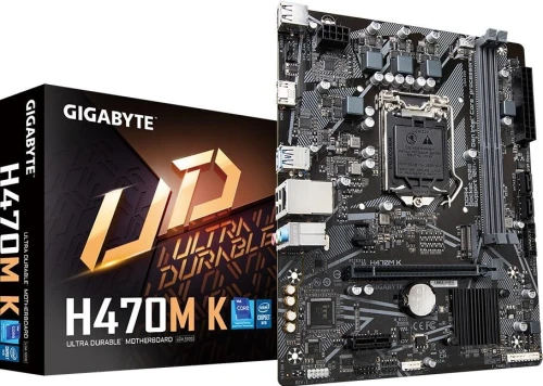 CARTE MERE H470 M K GIGABYTE INTEL SOCKET LGA 1200 INTEL CORE 10TH GEN DUAL2*DDR4