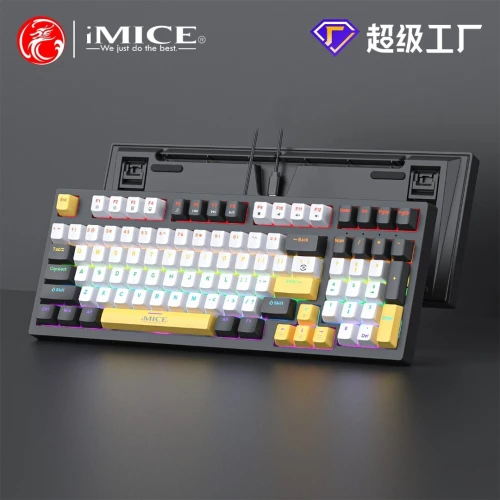 CLAVIER GAMING IMICE GK-500 MECHANICAL KEYBOARD HIGH DPI GAMING MOUSE RGB