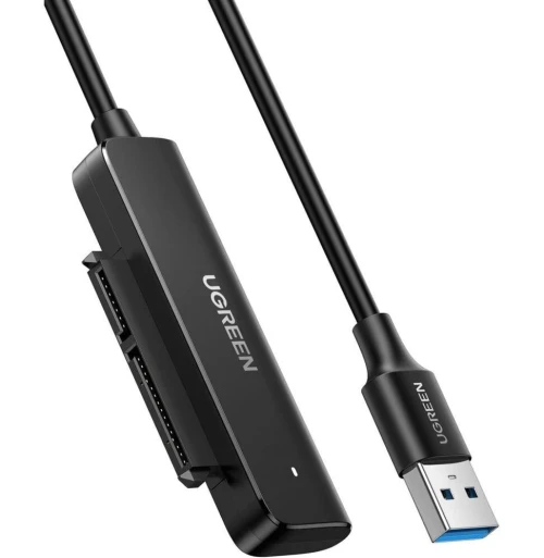 RACK UGREEN USB vers SATA 2.5" 50cm Réf 70609 USB 3.0 Haute Vitesse Compatible SSD HDD SATA 6Gbps Plug & Play