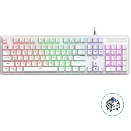 CLAVIER HAVIT GAMENOTE BACKLIT MECANIQUE  LUMINEUX KB870L