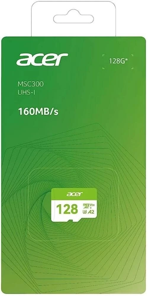 CARTE MEMOIRE ACER 128 GO 160 MB/S MSC300 UHS-I 4K