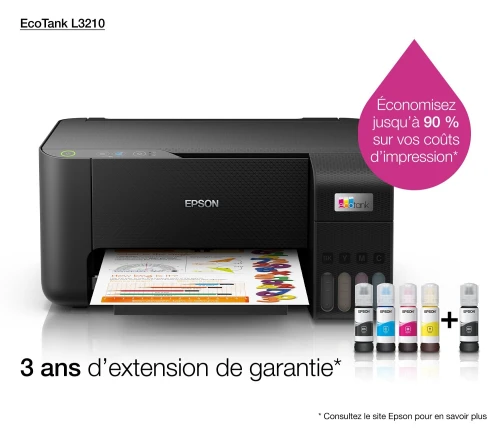 IMPRIMANTE EPSON L3210 MULTIFONCTIONS 36 MOIS DE GARANTIE