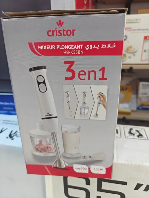 BRAS Mixeur 500W CRISTOR 3EN1 خلاط يدوي