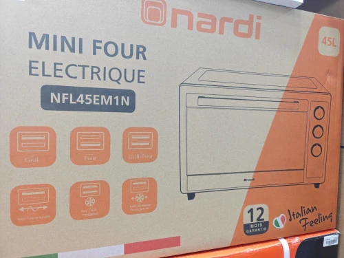 NARDI Mini Four Électrique Pose Libre Ventilé 45L Noir