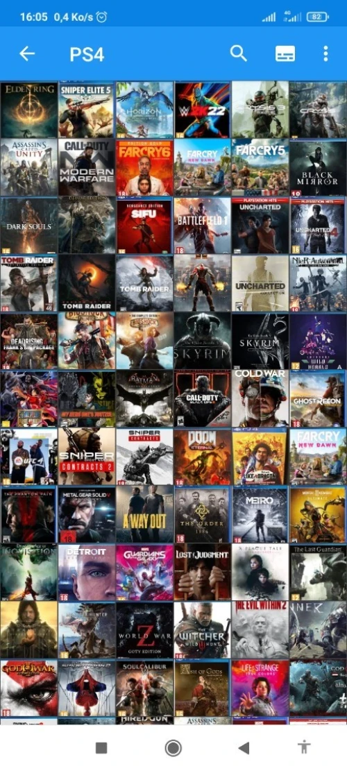 Installation jeux PS4 et pc et ps3