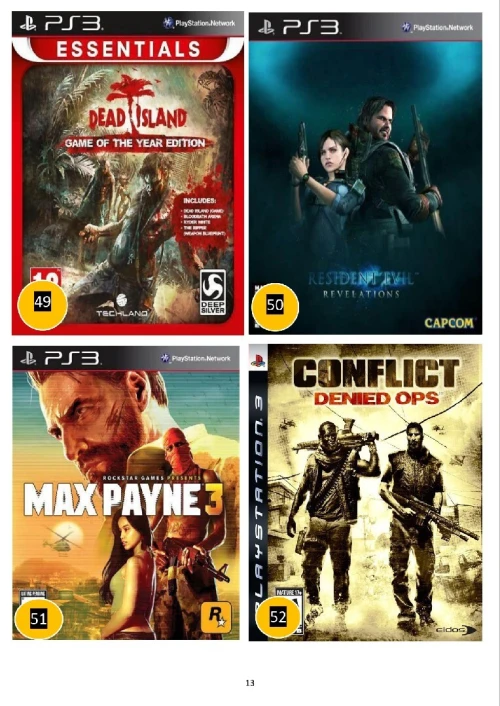 139 jeux Ps3 + disque dur 1Tb