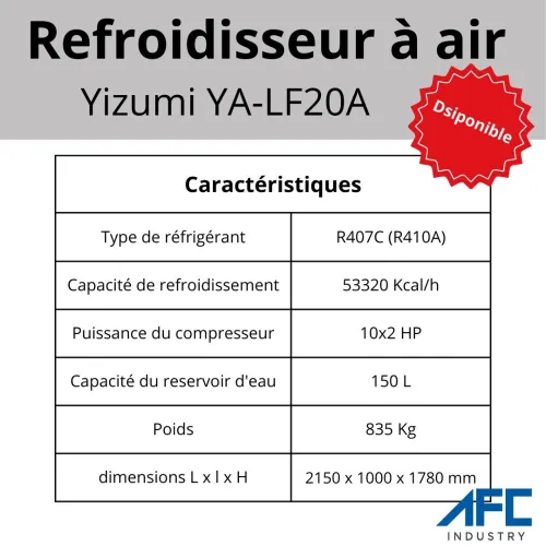 Refroidisseur à air YIZUMI مبرد صناعي لآلات حقن البلاستيك