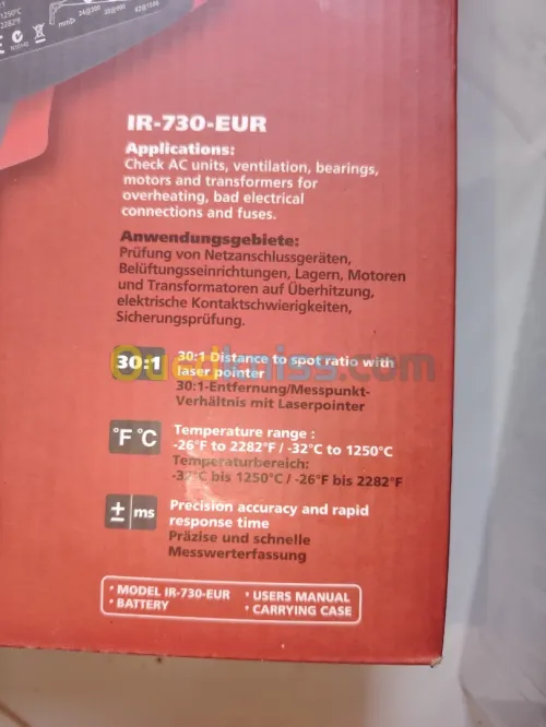 Thermomètre Lazer profetionel 