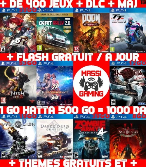 INSTALLATION JEUX DIAL PS4 FLASHÉE 9.X & 11.00 & 12.X & 13.00 (+ FLASH GRATUIT + DLC + MISE A JOUR) --