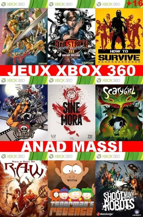 INSTALLATION JEUX XBOX 360 (PRIX CHOC FA DESCRIPTION)