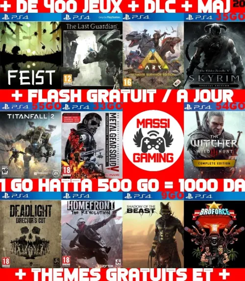 INSTALLATION JEUX DIAL PS4 FLASHÉE 9.X & 11.00 & 12.X & 13.00 (+ FLASH GRATUIT + DLC + MISE A JOUR) **