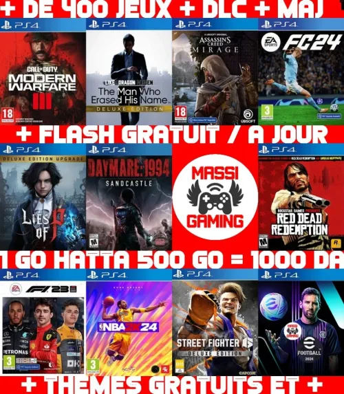 INSTALLATION JEUX DIAL PS4 FLASHÉE 9.X & 11.00 & 12.X & 13.00 (+ FLASH GRATUIT + DLC + MISE A JOUR) *
