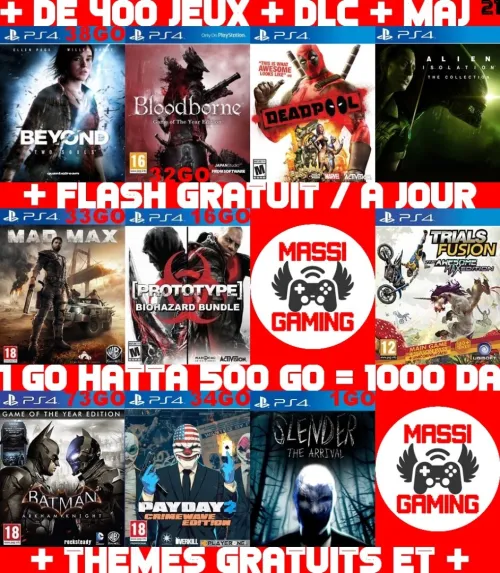 INSTALLATION JEUX DIAL PS4 FLASHÉE 9.X & 11.00 & 12.X & 13.00 (+ FLASH GRATUIT + DLC + MISE A JOUR) -