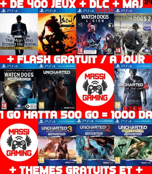INSTALLATION JEUX DIAL PS4 FLASHÉE 9.X & 11.00 & 12.X & 13.00 (+ FLASH GRATUIT + DLC + MISE A JOUR) *