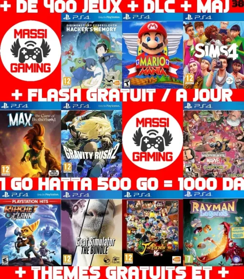 INSTALLATION JEUX DIAL PS4 FLASHÉE 9.X & 11.00 & 12.X & 13.00 (+ FLASH GRATUIT + DLC + MISE A JOUR) -