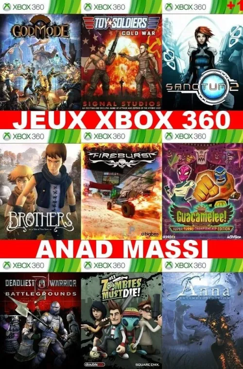 INSTALLATION JEUX XBOX 360 (PRIX CHOC FA DESCRIPTION)