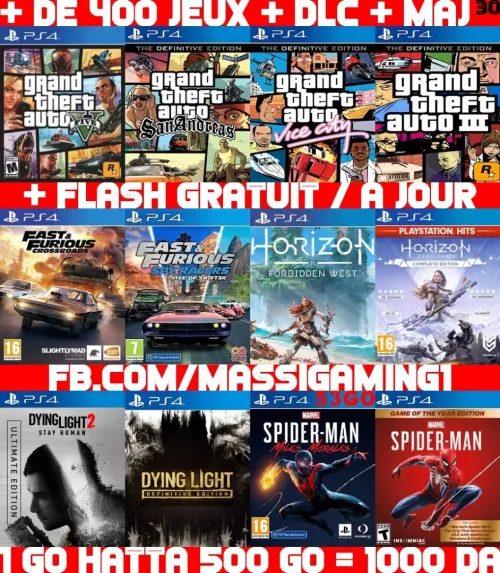 INSTALLATION JEUX DIAL PS4 FLASHÉE 9.X & 11.00 & 12.X & 13.00 (+ FLASH GRATUIT + DLC + MISE A JOUR) **